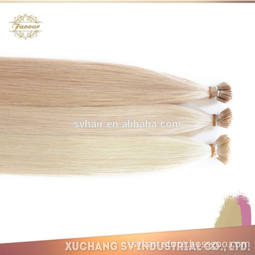Best quality2015 Wholesale Full Cuticle Natural Silky Straight Remy Human Hair Cuticle Remy Chinese I Tip Hair extension